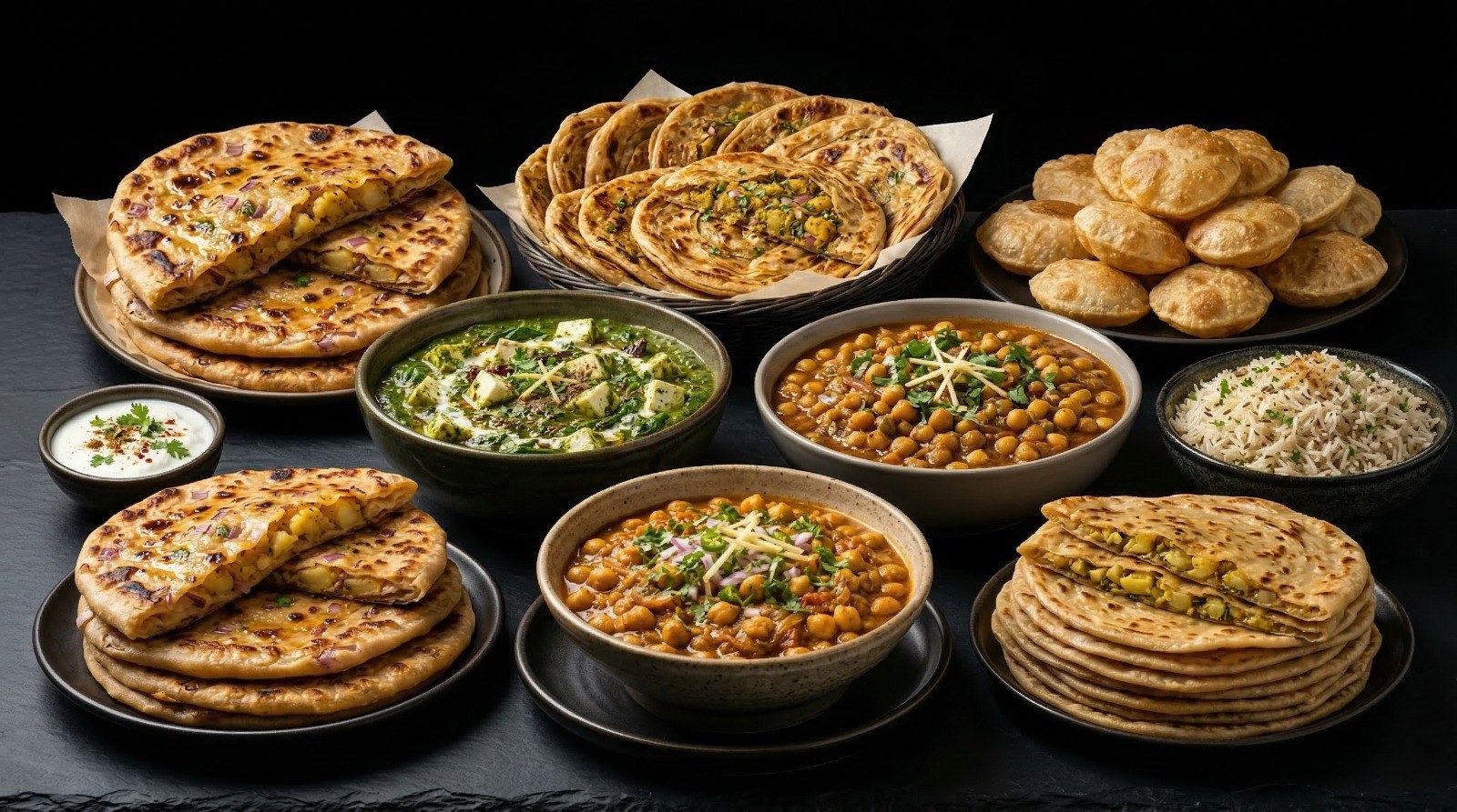 Curry & Cozies food spread