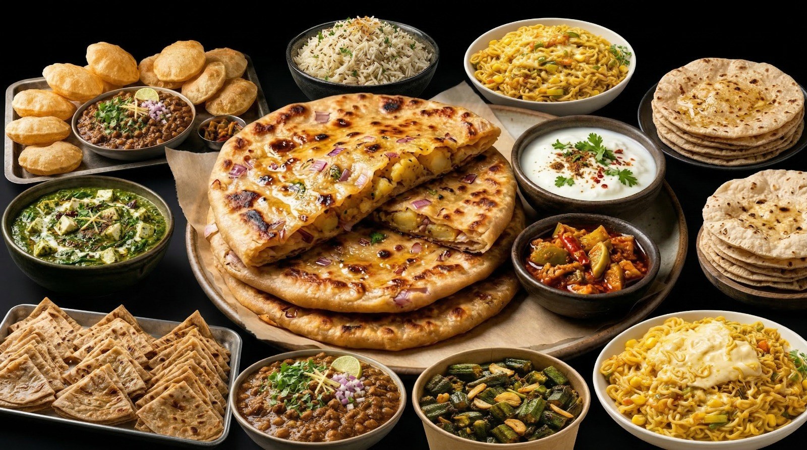 Curry & Cozies menu spread